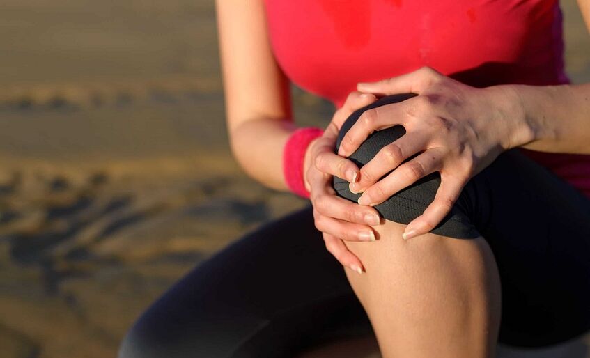 Knee pain due to arthrosis